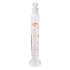 1-8563-08-20 Graduated Cylinder with Plug 250 mL with Calibration Certificate