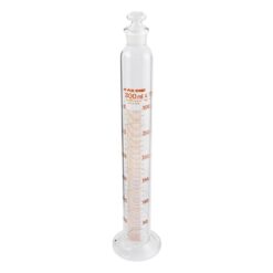 1-8563-09-20 Graduated Cylinder with Plug 300 mL with Calibration Certificate