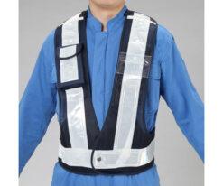 64-7984-04 Safety Vest (Multi-Functional, Navy Blue/WHITE) EA983R-122