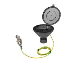 1-1733-26 Funnel for waste liquid (conductive type)with lid, sieve GL45 318962