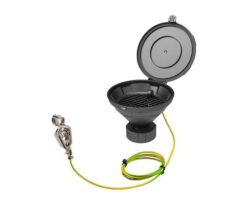 1-1733-28 Funnel for waste liquid (conductive type)with lid, sieve S60 S61 318960