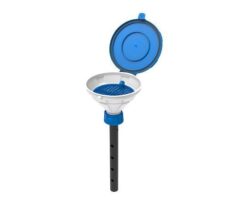 1-1733-29 Funnel for waste liquid (HDPE type)with lid, sieve and safety lances GL45 318992