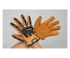 63-3210-08 Mechanic Genuine Leather Glove (Cut Resistance) EA353BY-242