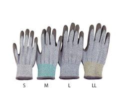 4-3163-04 Cut Resistance Gloves (Level 5 with Coat) WHITE S Siz