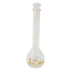1-8564-03-20 Volumetric Flask White 20 mL with Calibration Certificate