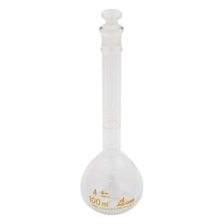 1-8564-06-20 Volumetric Flask White 100 mL with Calibration Certificate