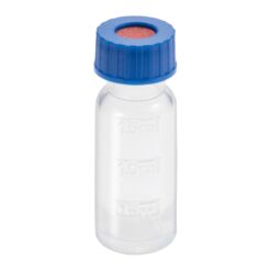 4-4518-01 Low Elution Wide Mouth Screw Cap Vial PP Vial + Slit No Septum Blue Cap 100 Pieces 6904-74502