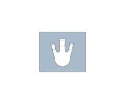 61-9727-22 Common Sliding 3 Neck Round-Bottom Flask 50mL Side Tube Angle 15 Side Tube TS15/2 4965FK50-15