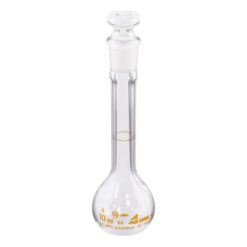 1-8564-02-56 Volumetric Flask White 10 mL with English Calibration Certificate