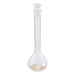1-8564-05-56 Volumetric Flask White 50 mL with English Calibration Certificate