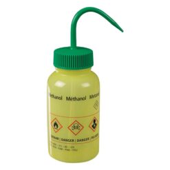 4-1636-03 Light-Shielding wide-mouth, wash bottle, Without Filter, for Methanol 0310-3052