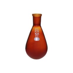 3-5919-03 Common Sliding Eggplant Flask (Brown) 15/25 50mL