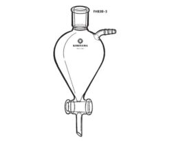 63-6524-48 Fluorine Plastic Stopper Solvent Receiving Solution funnel TFU83-3-2