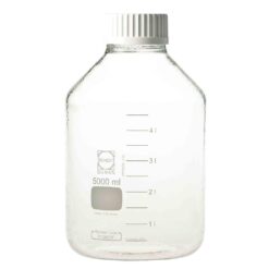1-2227-01 Wide-Mouth Screw-Top Bottle (DURAN(R)) Cap White 500mL Safety Coat Specification 017250-4500A
