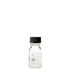 1-8870-06 Screw-Top Bottle Square White (DURAN(R)) with Black Cap 250mL 017230-250