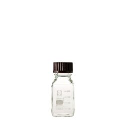 1-8870-14 Screw-Top Bottle Square White (DURAN(R)) with Red Cap 250mL 017230-250