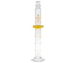 1-1960-05-20 Graduated Cylinder with Plug, CustomA 50mL with Calibration Certificate