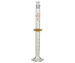 1-1960-03-56 Graduated Cylinder with Plug CustomA 20mL with English Calibration Certificate