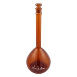 1-8564-31-56 Volumetric Flask Tea 2000 mL with English Calibration Certificate