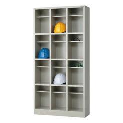 3-8844-02 Helmet Storage Box (With Middle Shelf) 3 x 4 (For 12 Persons) HMTS12