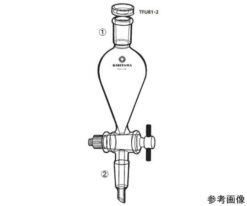 64-1068-07 Fluorine Plastic Plug Connection Type separatory funnel (Hertzian type) TFU81-1-1