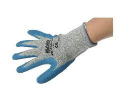 63-7664-45 Mapa Spontex Kroflex 840 Latex Latex-Coated Cut Resistant Gloves, size 8, Blue 840018
