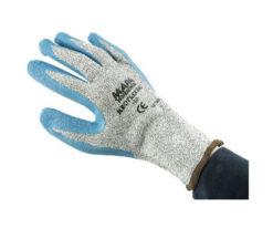 63-7664-47 Mapa Spontex Kroflex 840 Latex Latex-Coated Cut Resistant Gloves, size 10, Blue 840010