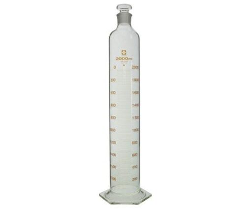 61-4413-92-57 Graduated Cylinder with Plug Supergrade 2L Chinese Calibration Certificate 023550-20001
