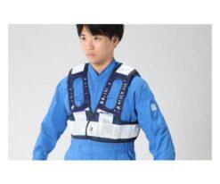 64-2296-17 Safety Vest (For Full Harness/Navy/White) EA983R-251