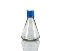 3-8985-03 PC Sterilized Erlenmeyer Flask (Autoclavable) Baffle Bottom Type 500mL 12 Pieces FBC0500S
