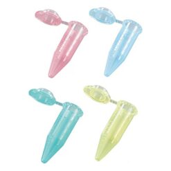 3-6344-02 5mL Centrifuge Tube (Red, Blue, Green, Yellow) Not Sterilized 100/Bag x 10 Bags 1410-09