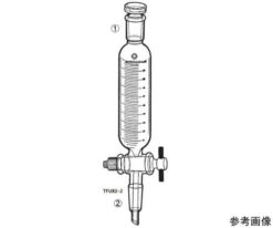 64-1068-66 Fluorine Plastic Plug Connection Cylindrical Dripping funnel (With Scale) TFU82-2-6