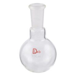 3-9641-06 Common Sliding Round Bottom Flask (Borosilicate Glass-1) 100mL 19/38