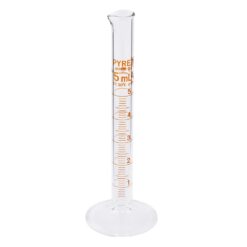 62-4865-16-56 PYREXR JIS Graduated Cylinder 5mL with English Calibration Certificate 3022JIS-5