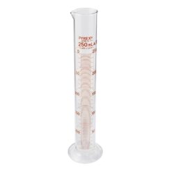 62-4865-23-56 PYREXR JIS Graduated Cylinder 250mL with English Calibration Certificate 3022JIS-250