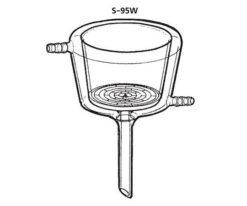 64-1074-72  Constant Temperature Jacket "KIRIYAMA" funnel  For Foot Tube rubber plug S-95W