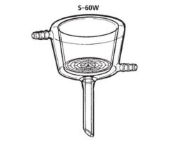 64-1074-73  Constant Temperature Jacket "KIRIYAMA" funnel  For Foot Tube rubber plug S-60W