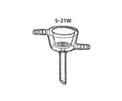 64-1074-76  Constant Temperature Jacket "KIRIYAMA" funnel  For Foot Tube rubber plug S-21W