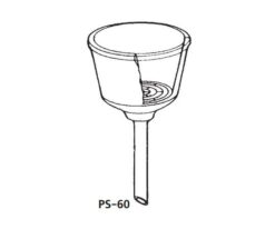 64-1075-09 Polyethylene (PE) "KIRIYAMA" funnel  PS-60
