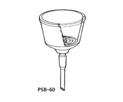 64-1075-12 Polyethylene (PE) "KIRIYAMA" funnel  PSB-60
