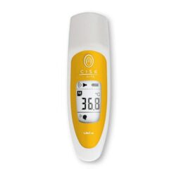 8-4165-04 Clinical Radiation Thermometer (With Stand) Memory 1 Time Yellow CISE-01/YL