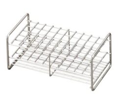 6-302-01 Stainless Steel Test Tube Stand  12mm 6 x 12 Array SS12-50