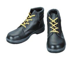 61-2704-96 Anti-static safety Shoes (lace-up boots, 7522 Black, 27.5 cm) 7522S-27.5