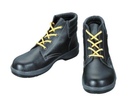 61-2704-96 Anti-static safety Shoes (lace-up boots, 7522 Black, 27.5 cm) 7522S-27.5
