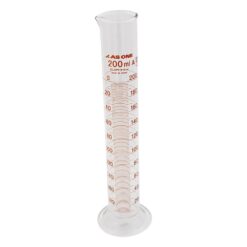 1-8561-07-56 Graduated Cylinder 200 mL with English Calibration Certificate