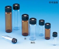 62-9976-81 Syringe Vial (Colorless) + Holed Cap (Black) + PTFE/Silicon Packing Combination Set 100 Pack SY-07 255032