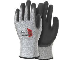 65-2077-36 EX-FIT Natural Rubber Gloves Crater Heather LL A-351
