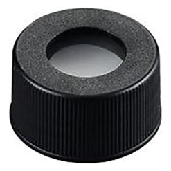 4-617-02 Syringe Vial Cap With Hole Black (With 3mm Septum) 100 Pieces SCB223