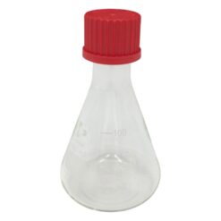 3-7120-01 Screw Mouth Erelenmeyer Flask 100mL PBT Cap (GL25) 218032451