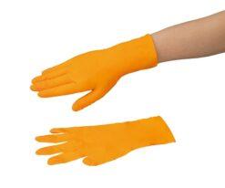 4-1060-01 Chemical Resistant Gloves ORANGE NITRILE S 90 Pieces